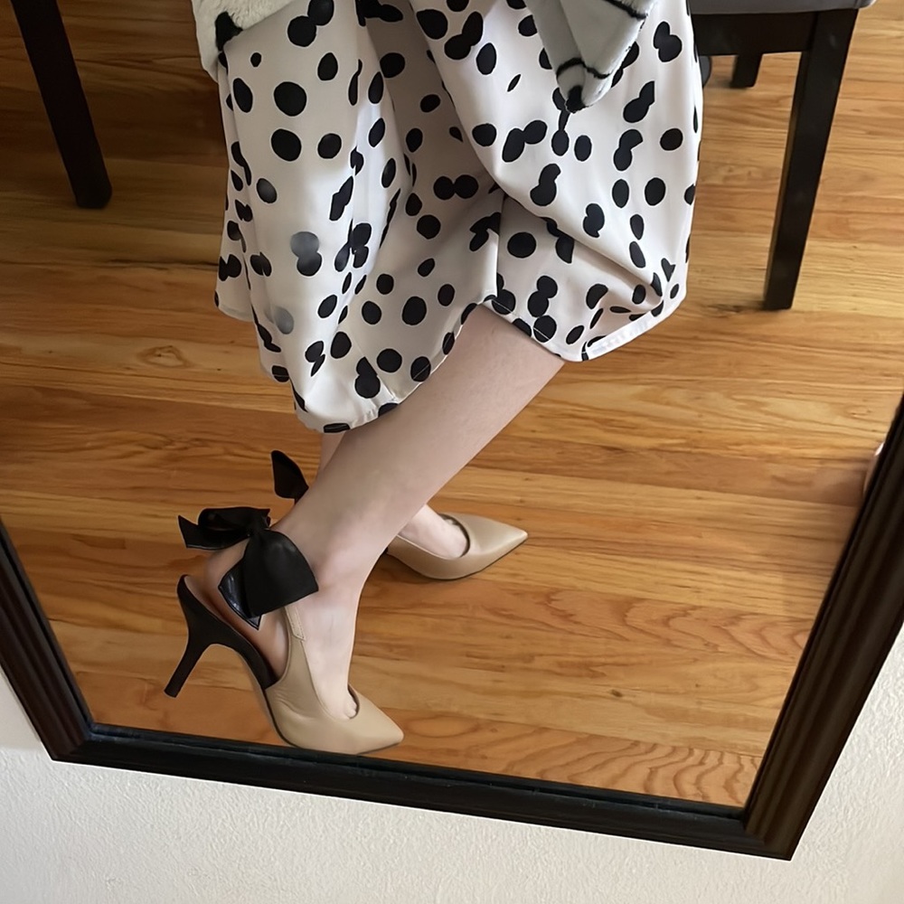 Kate spade sling back with bow size 6.5